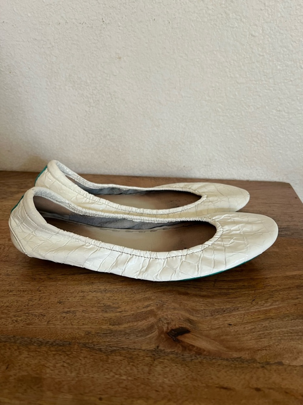 Tieks Diamond White Ballet Flats Women’s Size 10